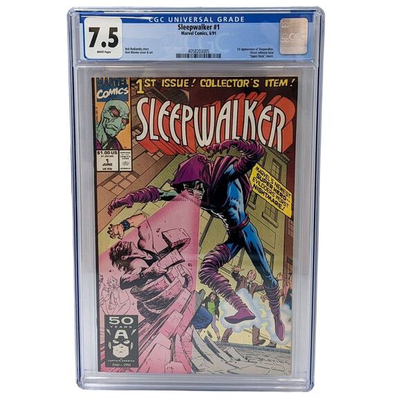 Sleepwalker #1 - CGC 7.5 (Marvel Comics, 1991) 1st Appearance of Sleepwalker - Picture 1 of 3